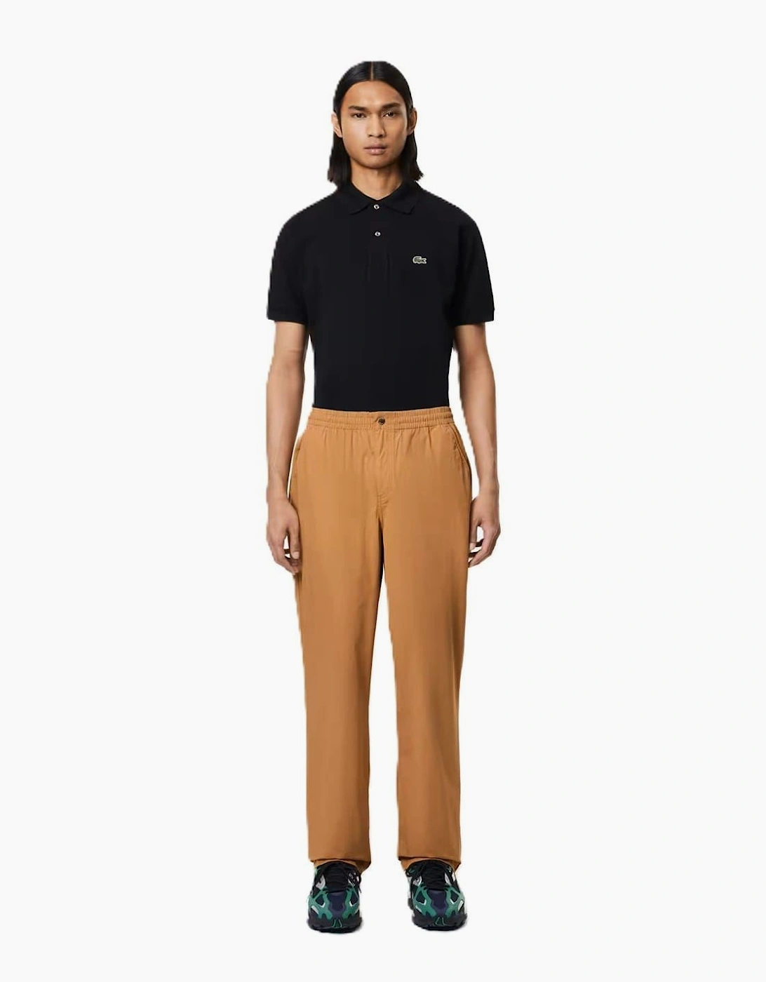 Solid Straight Track Pants