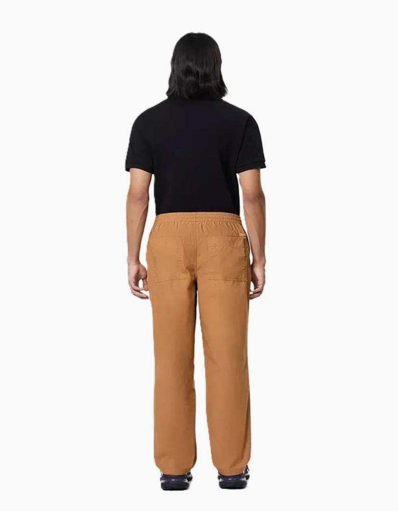 Solid Straight Track Pants