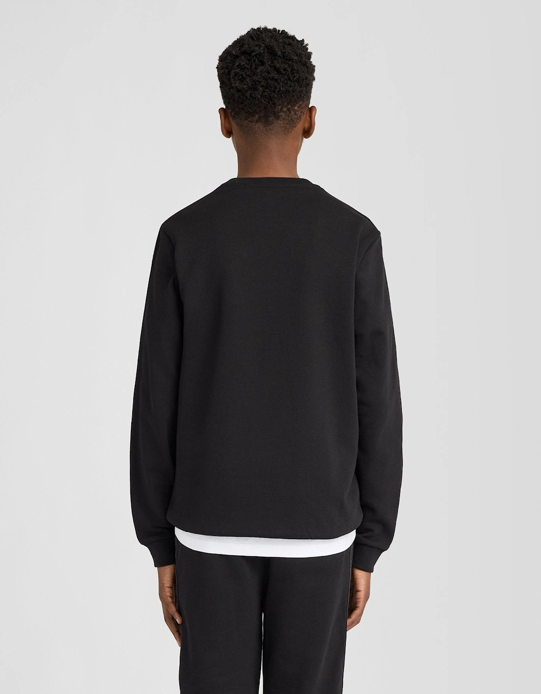 Jacquard Tape Crew Neck Sweatshirt