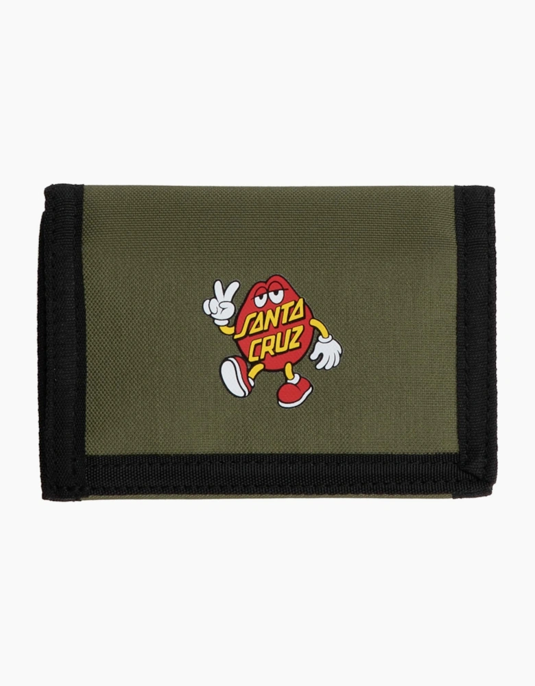 Santa Cruz Mens Dot Guy Wallet - Deep Olive