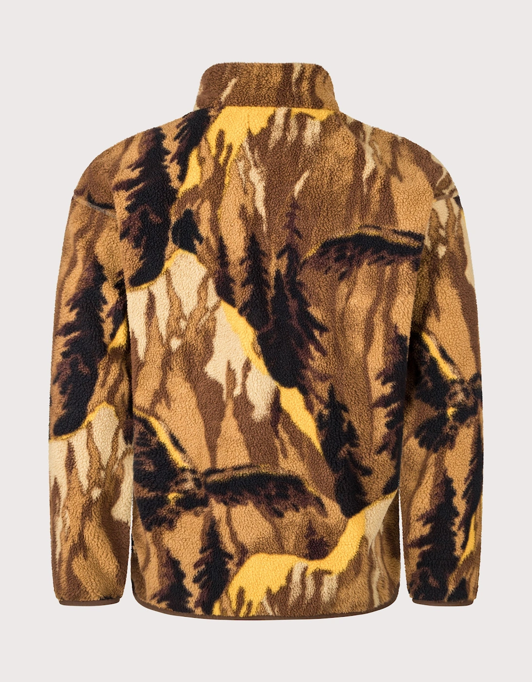 Regular Fit Helvetia II Printed Half Snap Fleece