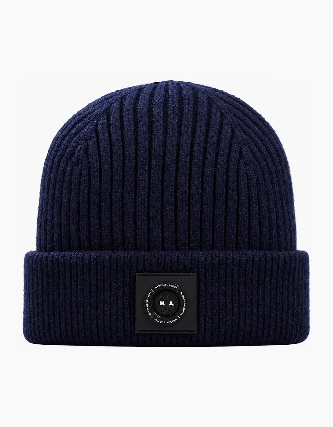 Marshall Artist Siren Cable Knit Beanie Hat Navy