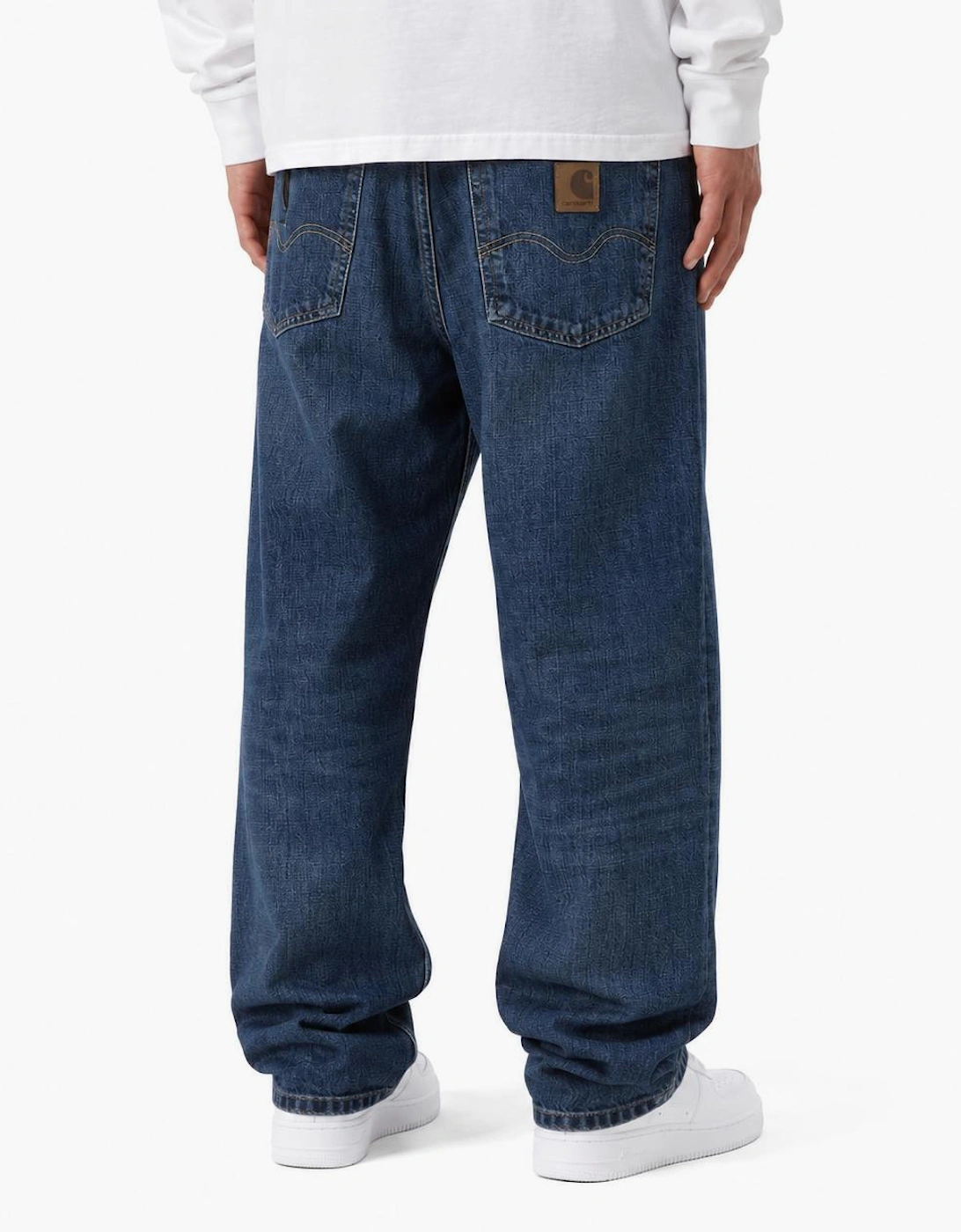 Carhartt WIP Marlow Pant Edgewood Blue Denim Dark Used Wash