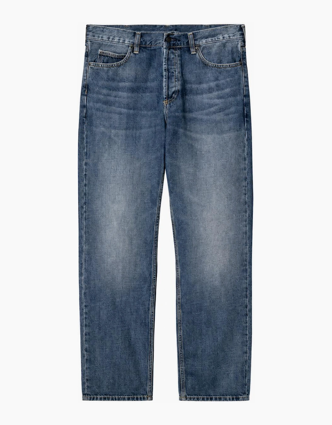 Carhartt WIP Marlow Pant Edgewood Blue Denim Dark Used Wash
