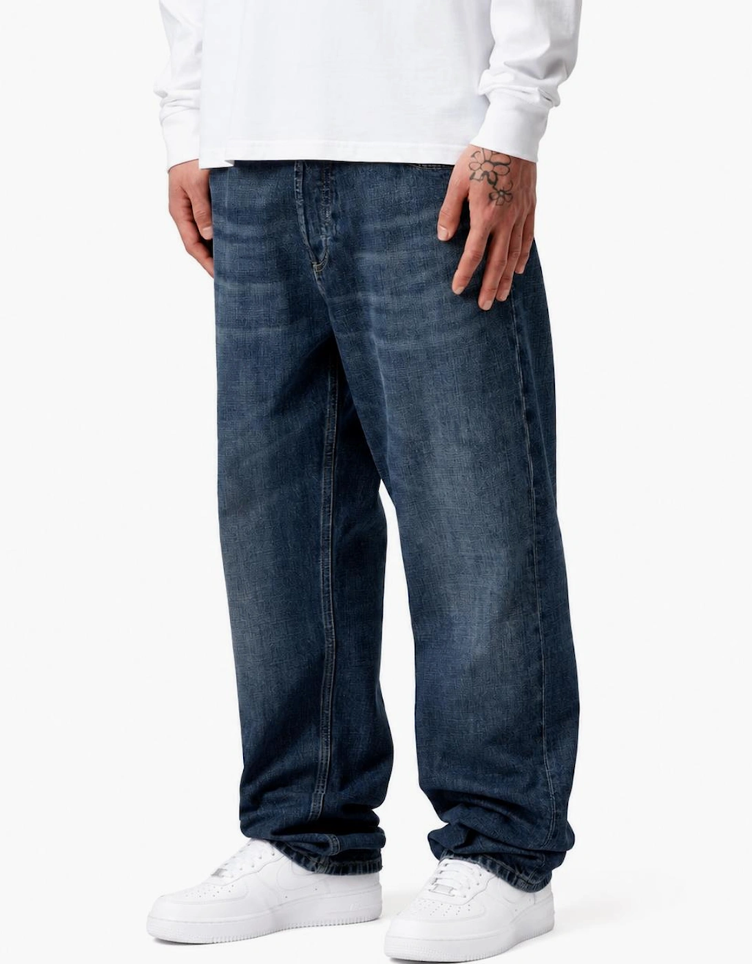 Carhartt WIP Marlow Pant Edgewood Blue Denim Dark Used Wash