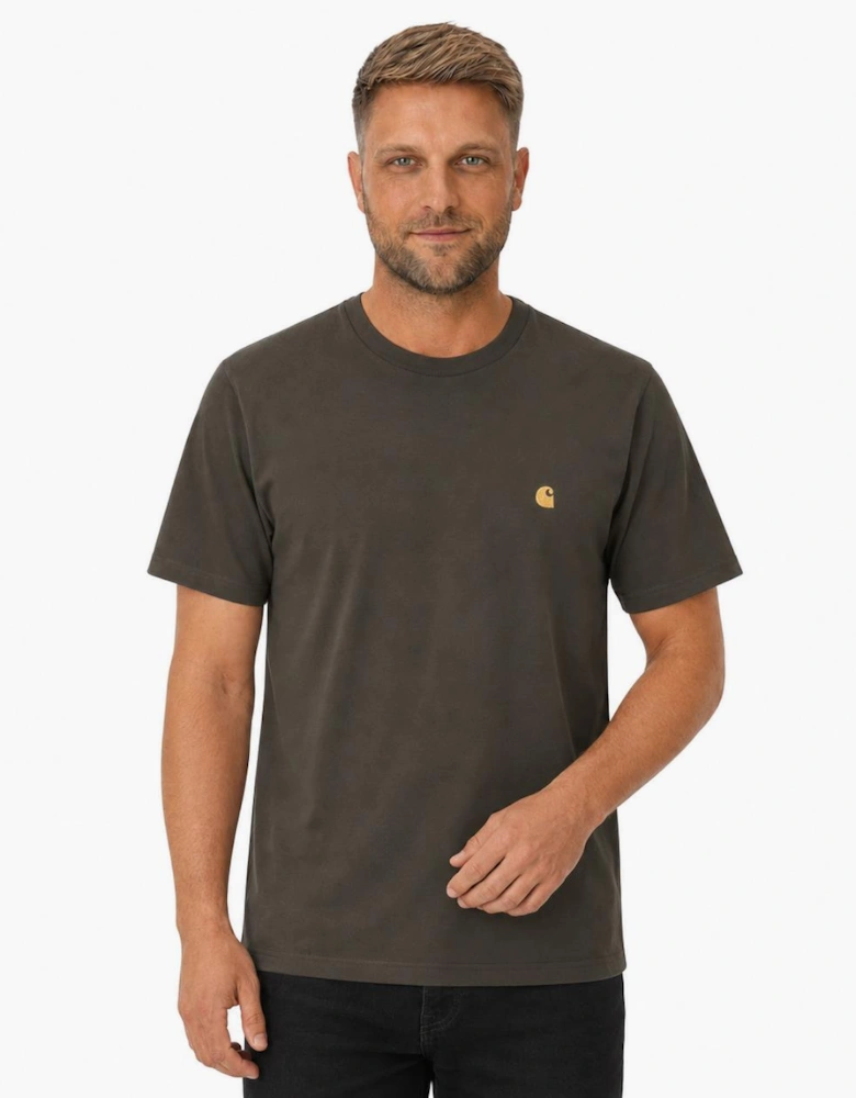 Carhartt WIP S/S Chase T-Shirt Shungite/Gold