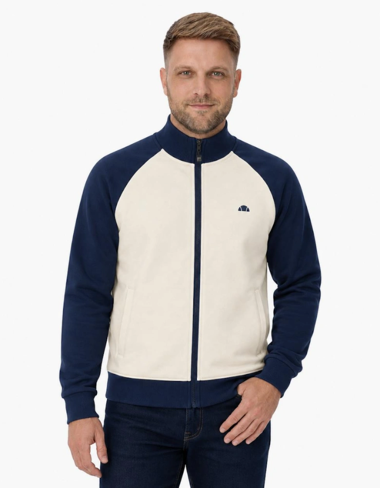 Ellesse Caldona Track Top Jacket Ecru/Navy