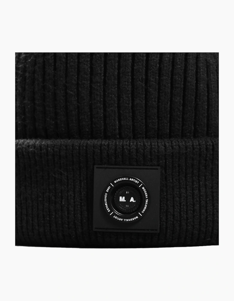Marshall Artist Siren Cable Knit Beanie Hat Black