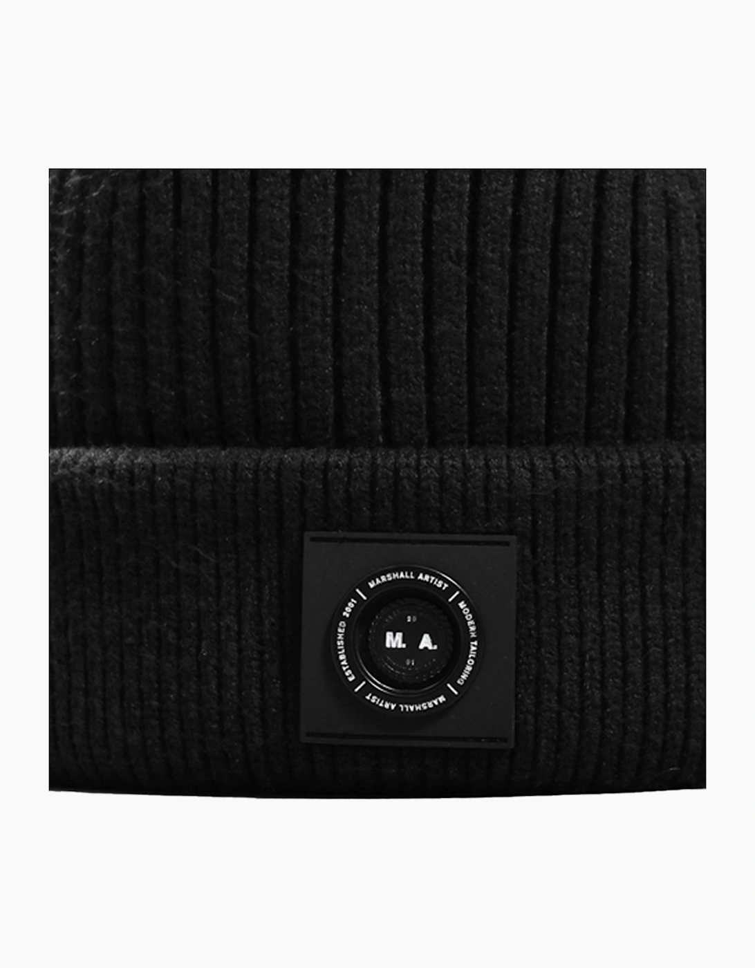 Marshall Artist Siren Cable Knit Beanie Hat Black