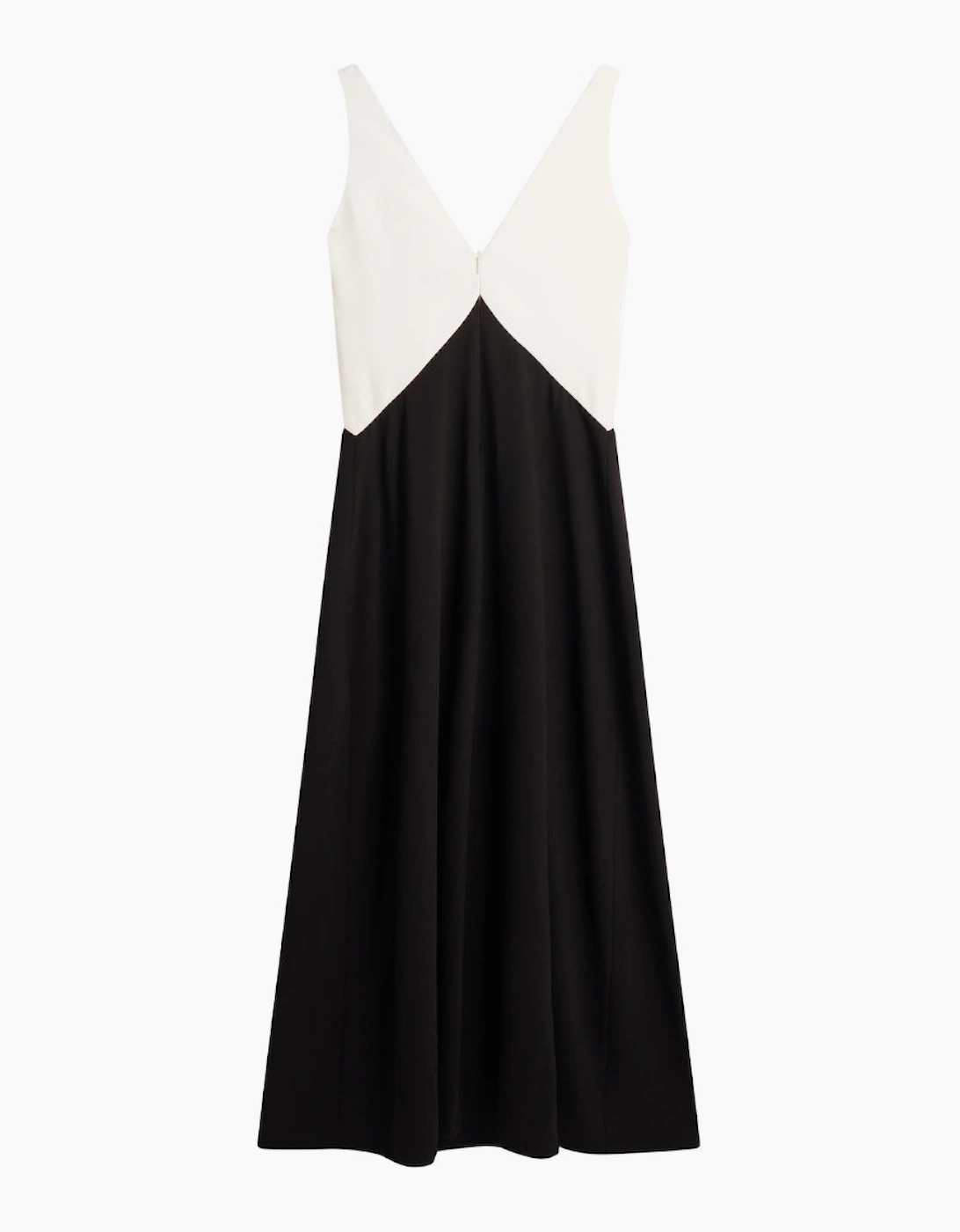 Ted Baker Women's Ted Baker Sucre Contrast Paneling Midi Black Dress