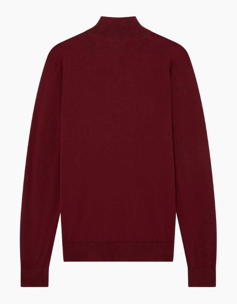 Ted Baker Artiss Core Maroon Half Zip