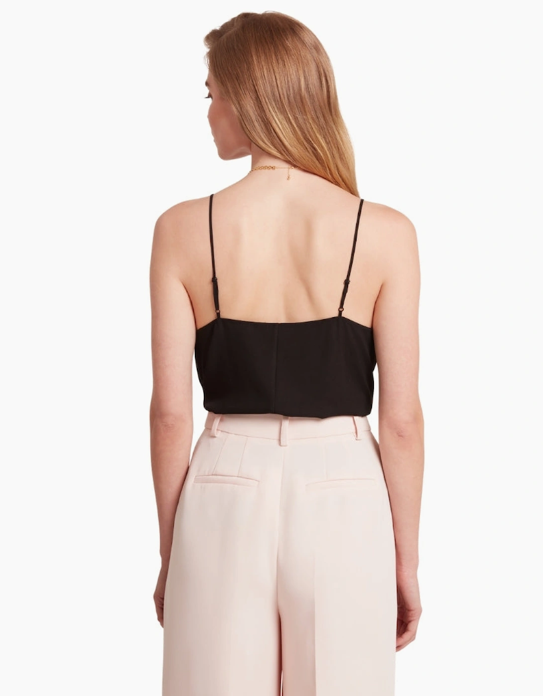Ted Baker Lulea Chiffon Insert Black Cami Top