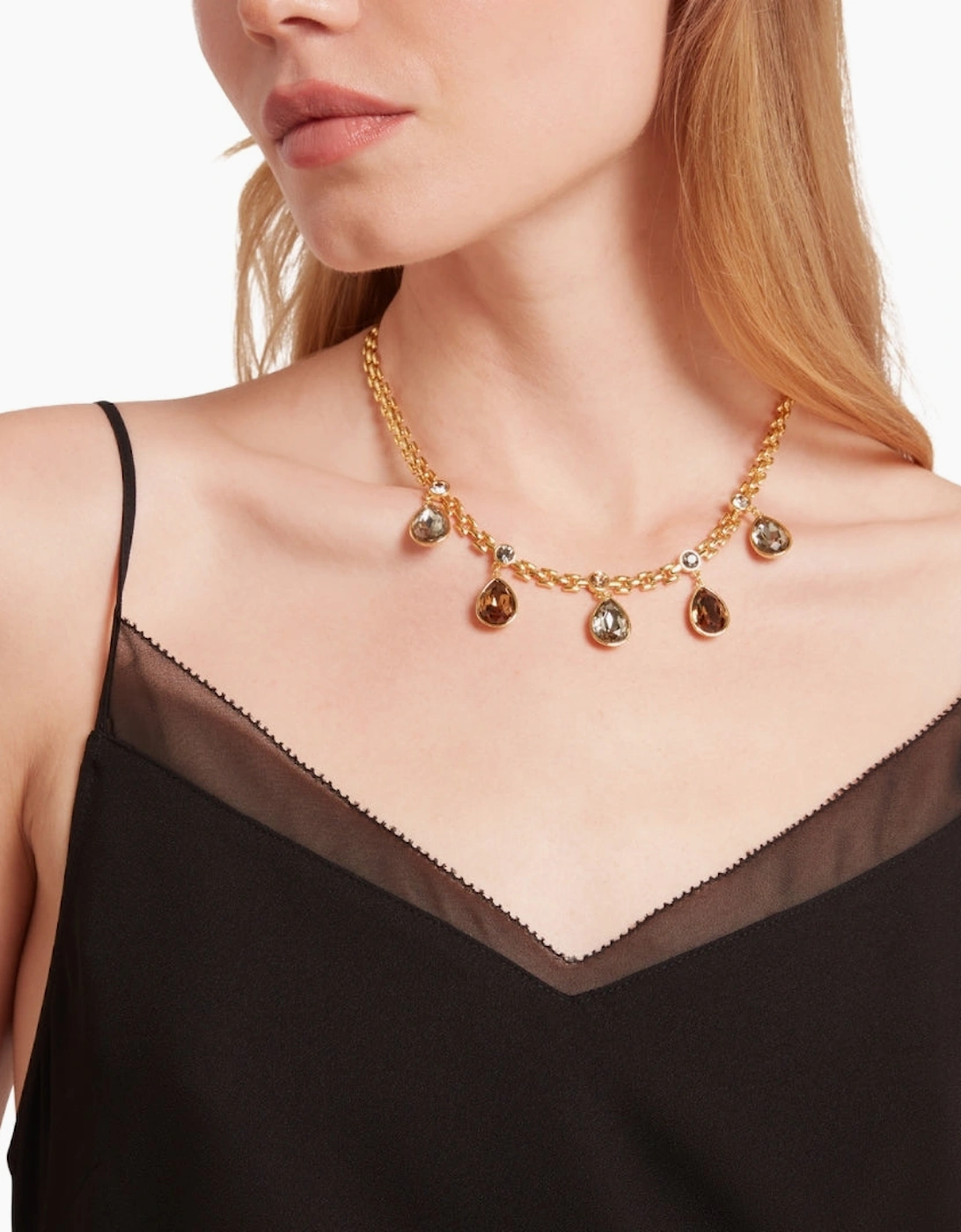 Ted Baker Lulea Chiffon Insert Black Cami Top