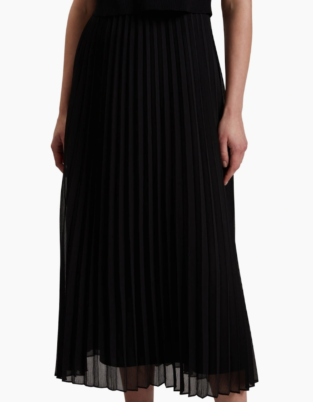 Ted Baker Larnahh 2 in 1 Pleated Cami Black Dress