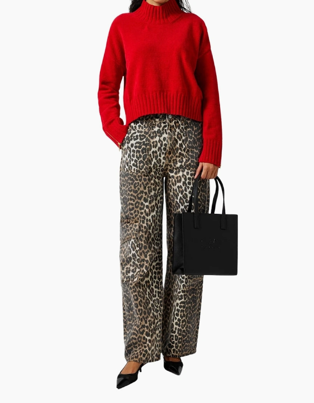 Ted Baker Crosshatch Large Black Icon Bag