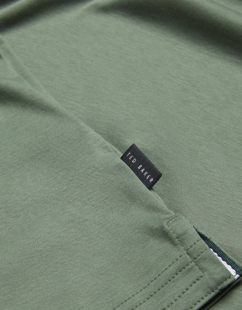 Ted Baker Zeitier Slim Soft Touch Khaki Polo Shirt