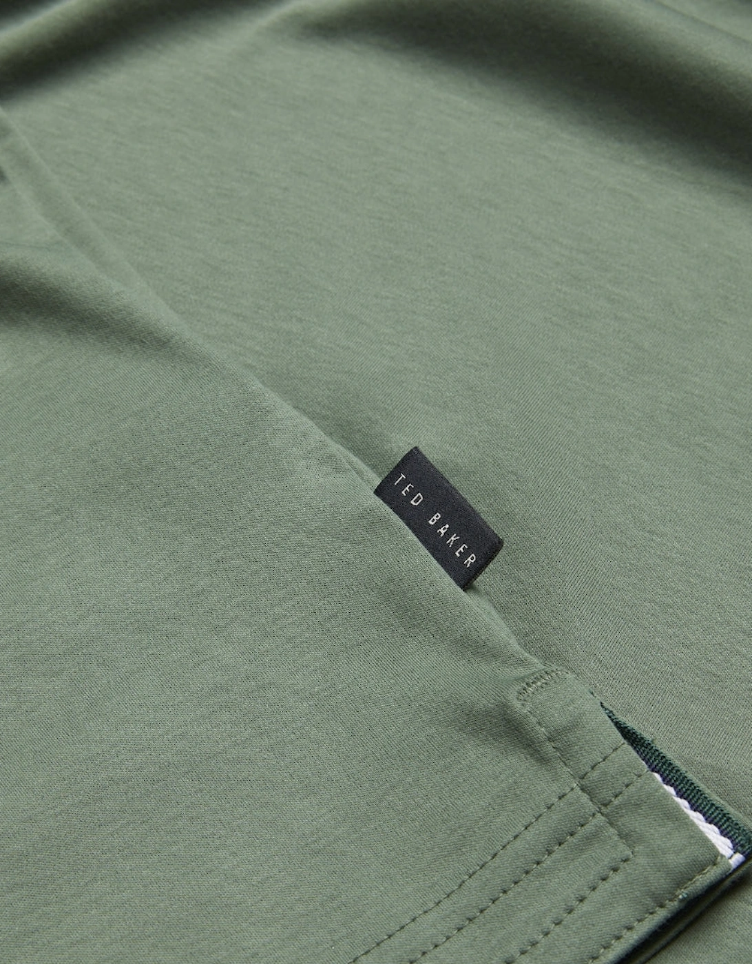 Ted Baker Zeitier Slim Soft Touch Khaki Polo Shirt