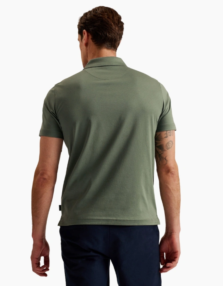 Ted Baker Zeitier Slim Soft Touch Khaki Polo Shirt