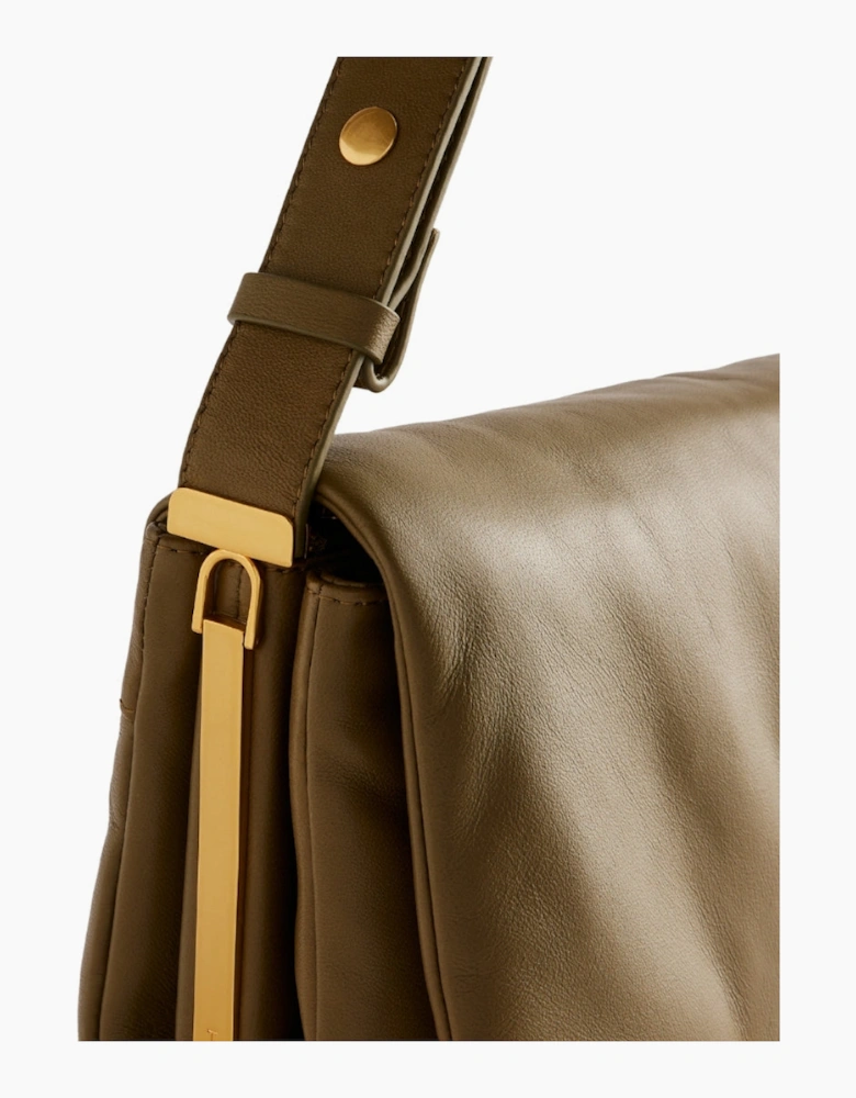 Ted Baker Samilli Lock Detail Soft Quilted Khaki Bag
