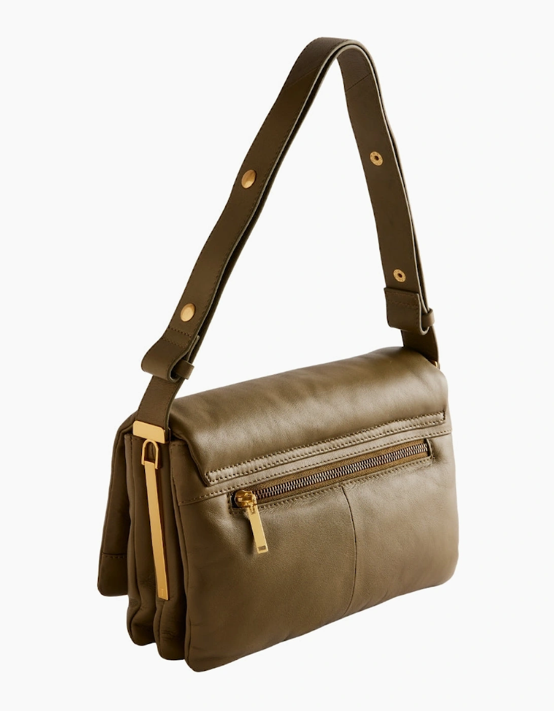 Ted Baker Samilli Lock Detail Soft Quilted Khaki Bag