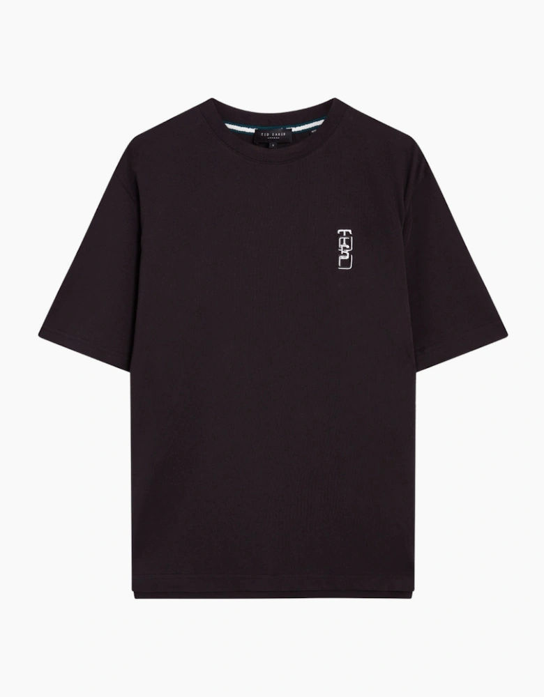 Ted Baker Kuyrt Branded Black T-Shirt