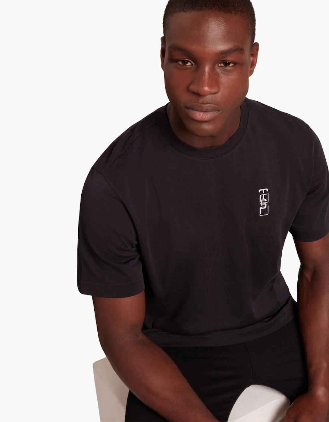 Ted Baker Kuyrt Branded Black T-Shirt