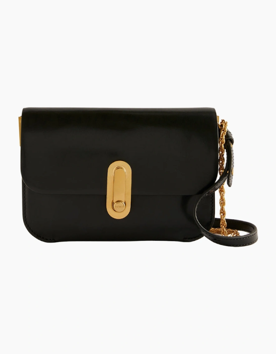 Ted Baker Kkaysa Polished Small Black Leather Crossbody Bag