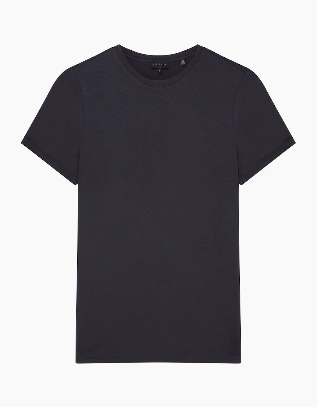 Ted Baker Women's Ted Baker Printed Fitted Navy Tee - Black