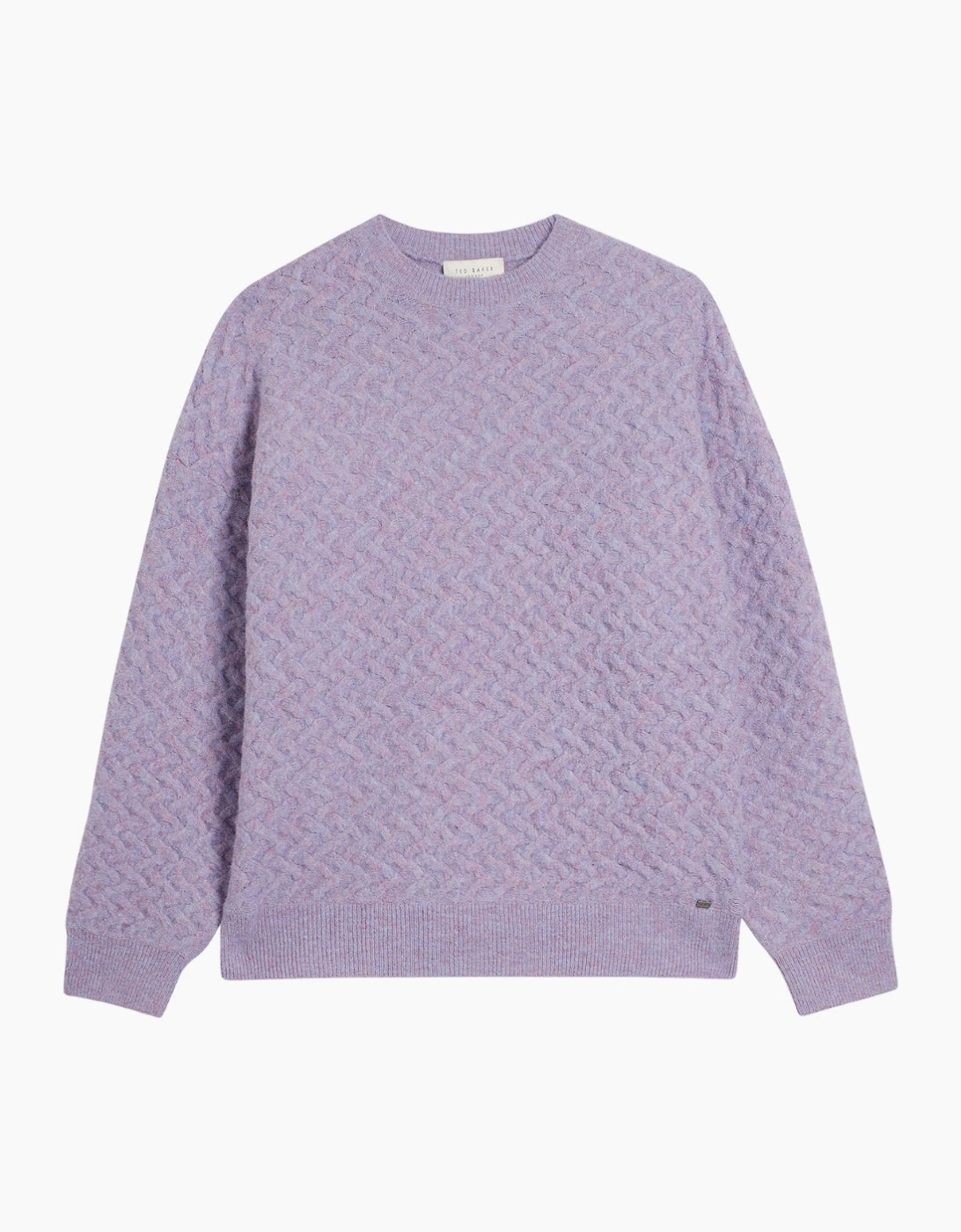 Ted Baker Women's Ted Baker Morlea Horizontal Cable Relaxed Fit Light Purple Jumper