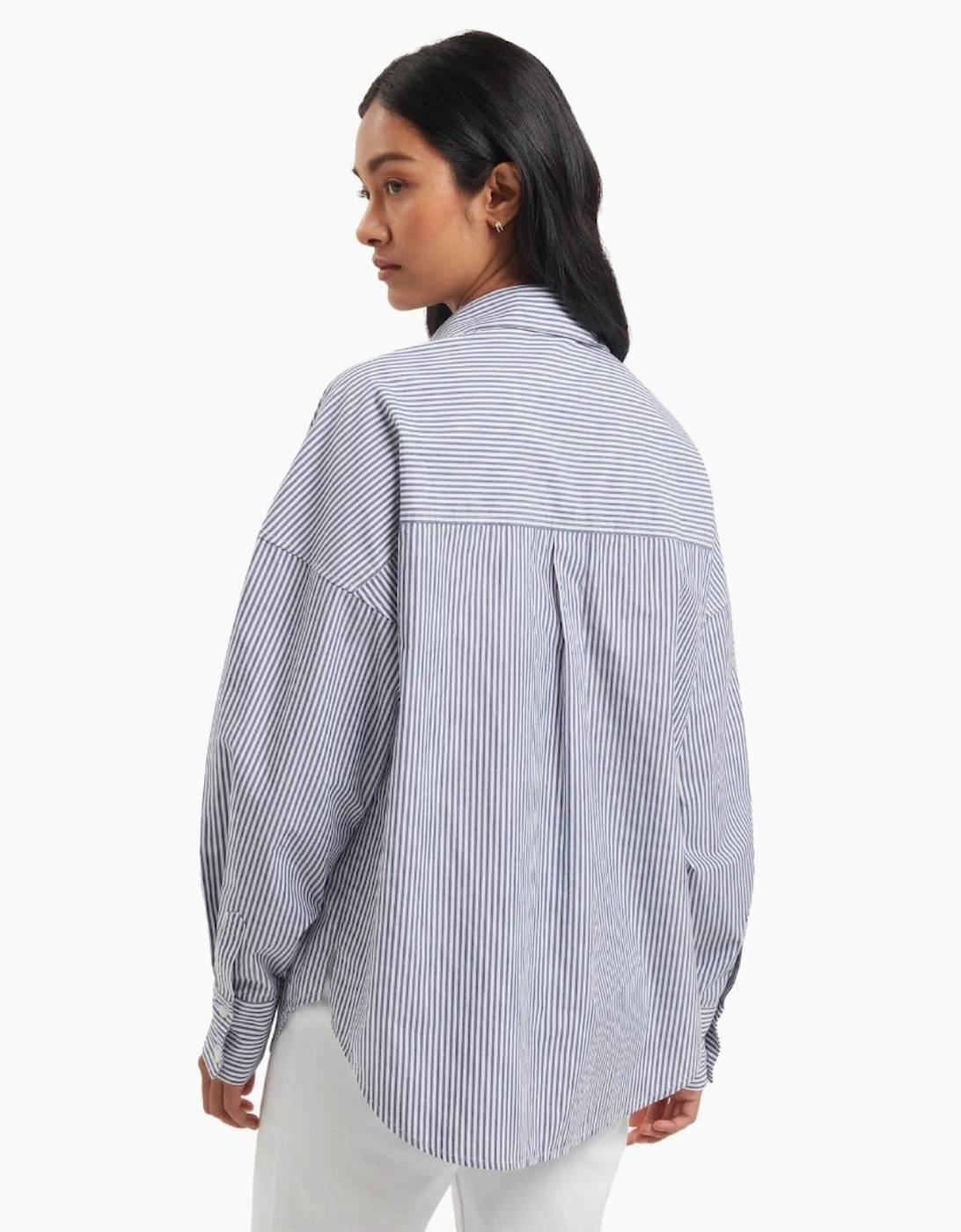 Ted Baker Vinales Boyfriend Fit Striped Cotton Shirt
