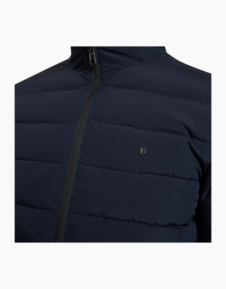 Ted Baker Quilted Lightweight Navy Blue Jacket