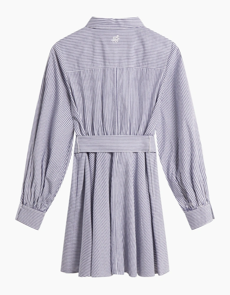 Ted Baker Ibarra Cotton Shirt Navy Mini Dress