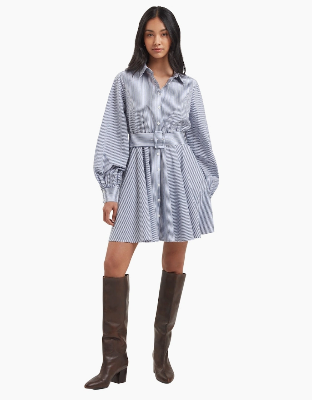 Ted Baker Ibarra Cotton Shirt Navy Mini Dress