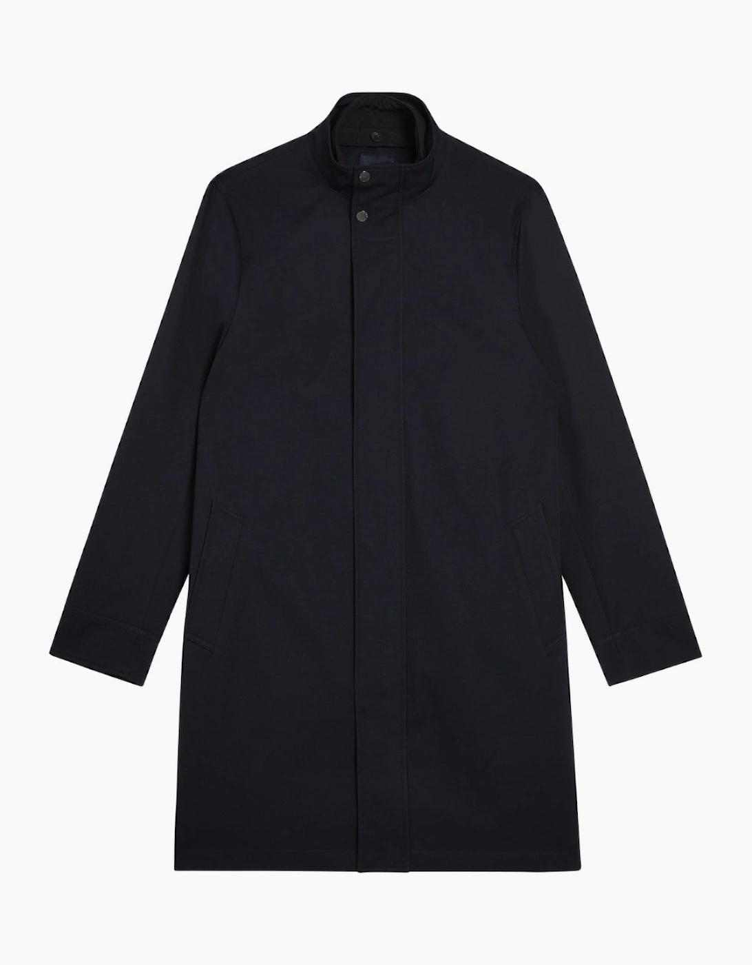 Ted Baker Men's Ted Baker Erolson Nylon Funnel Neck Navy Coat