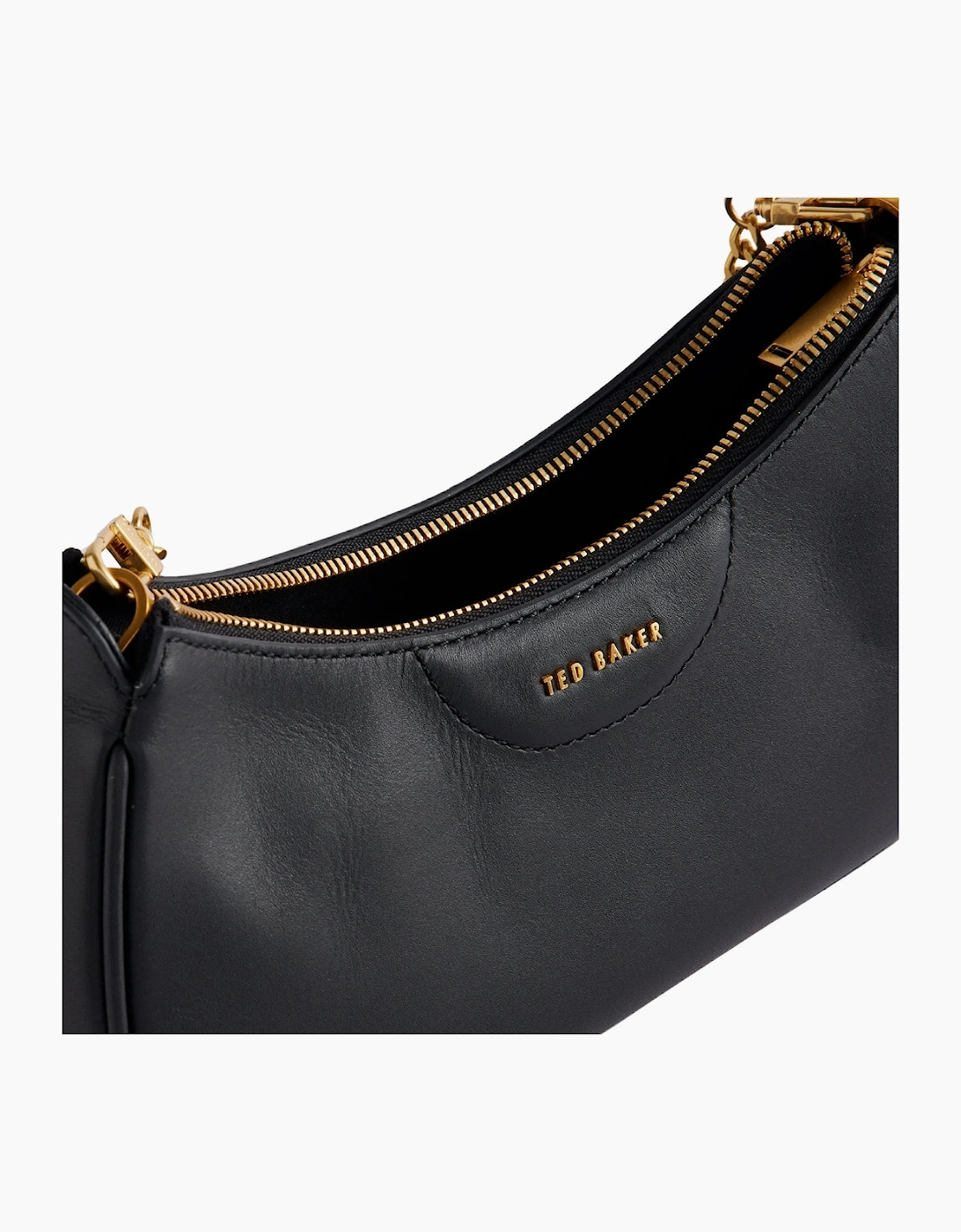 Ted Baker Essiy Webbing Leather Black Crossbody Bag