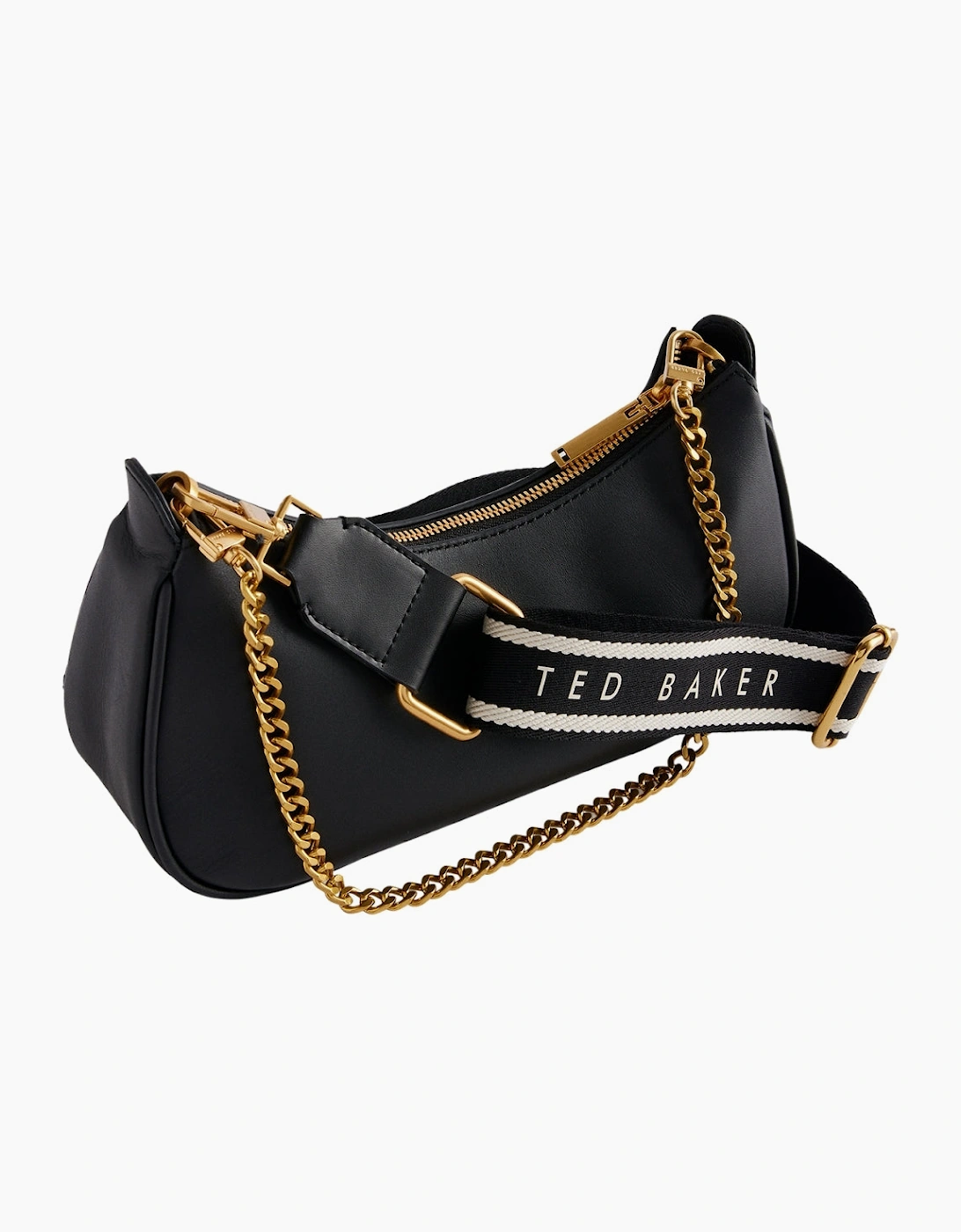 Ted Baker Essiy Webbing Leather Black Crossbody Bag