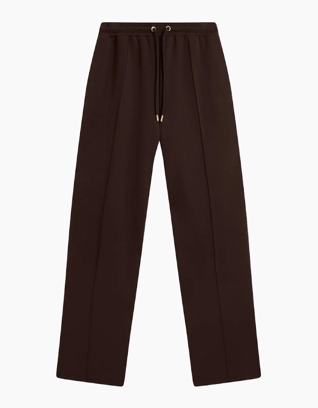Women's Ted Baker Nowelll Cupro Split Hem Dark Brown Jogger - Size: 16