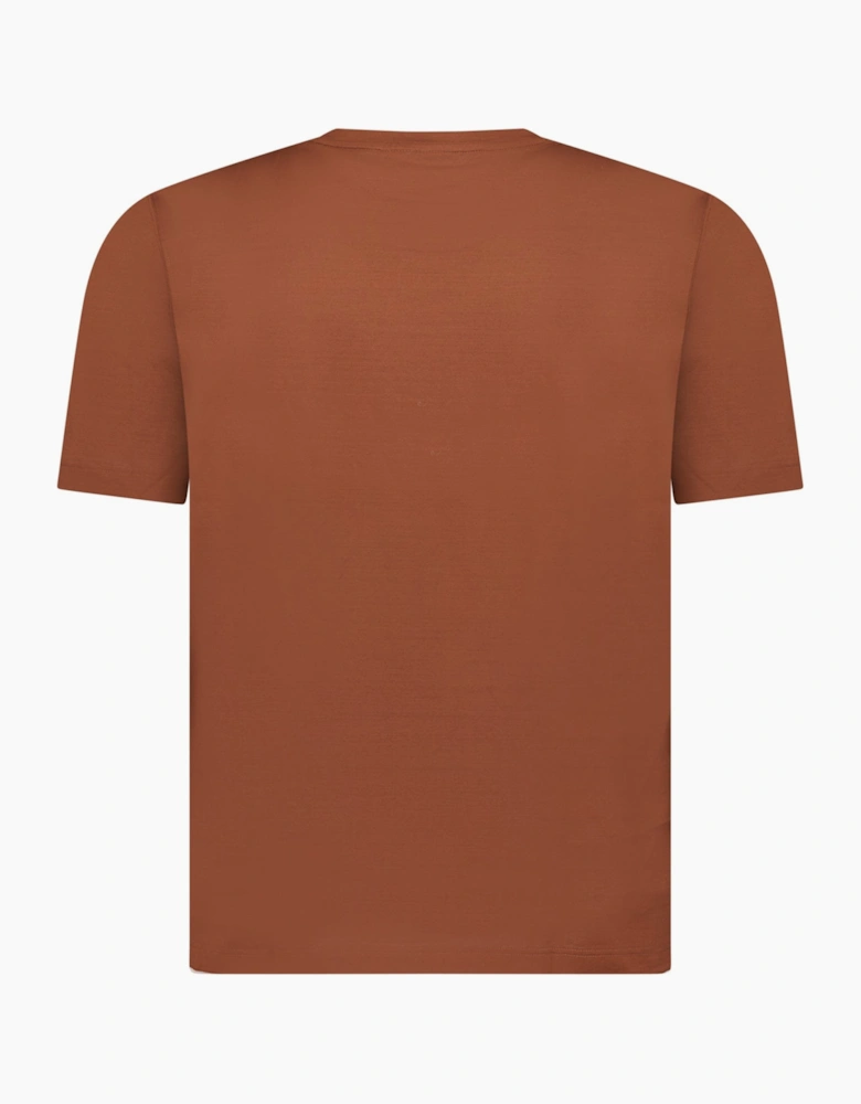 Gran Sasso Pure Cotton T-Shirt in Brown