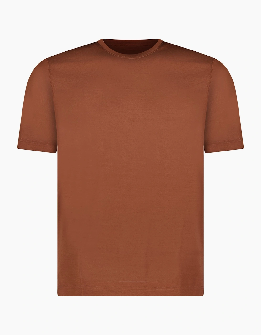 Gran Sasso Pure Cotton T-Shirt in Brown