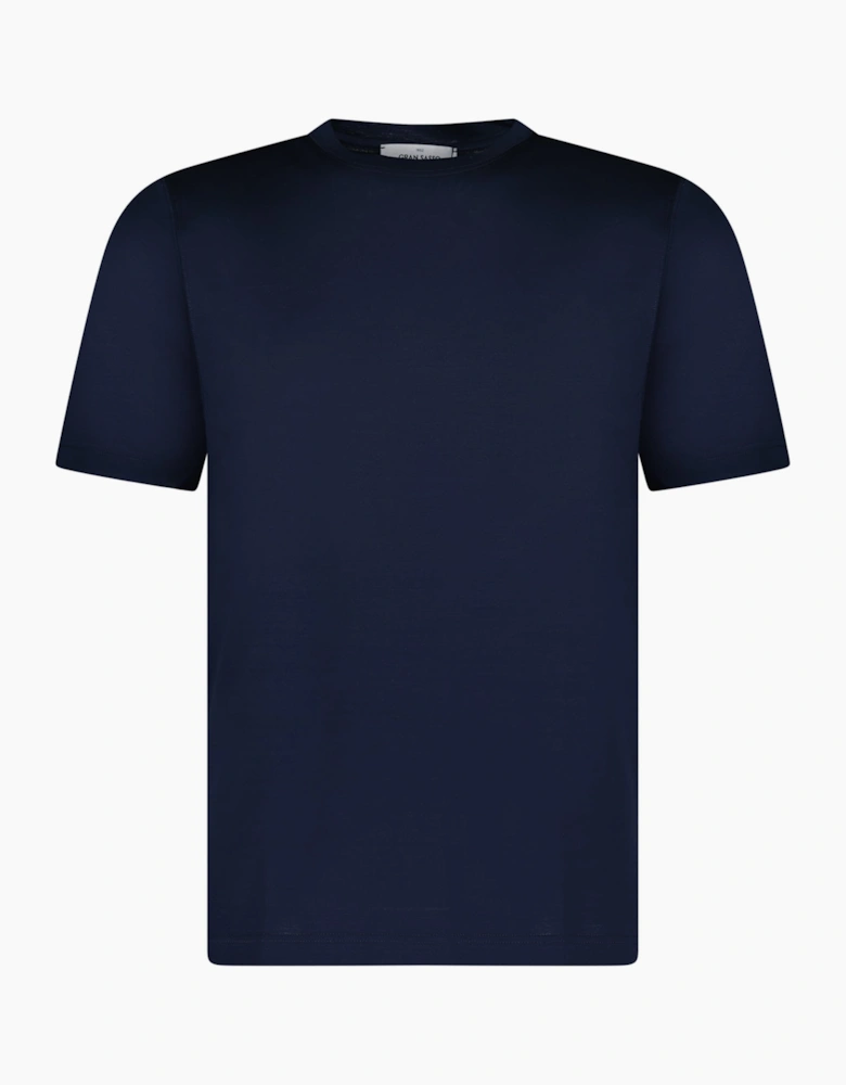 Gran Sasso Pure Cotton T-Shirt in Navy