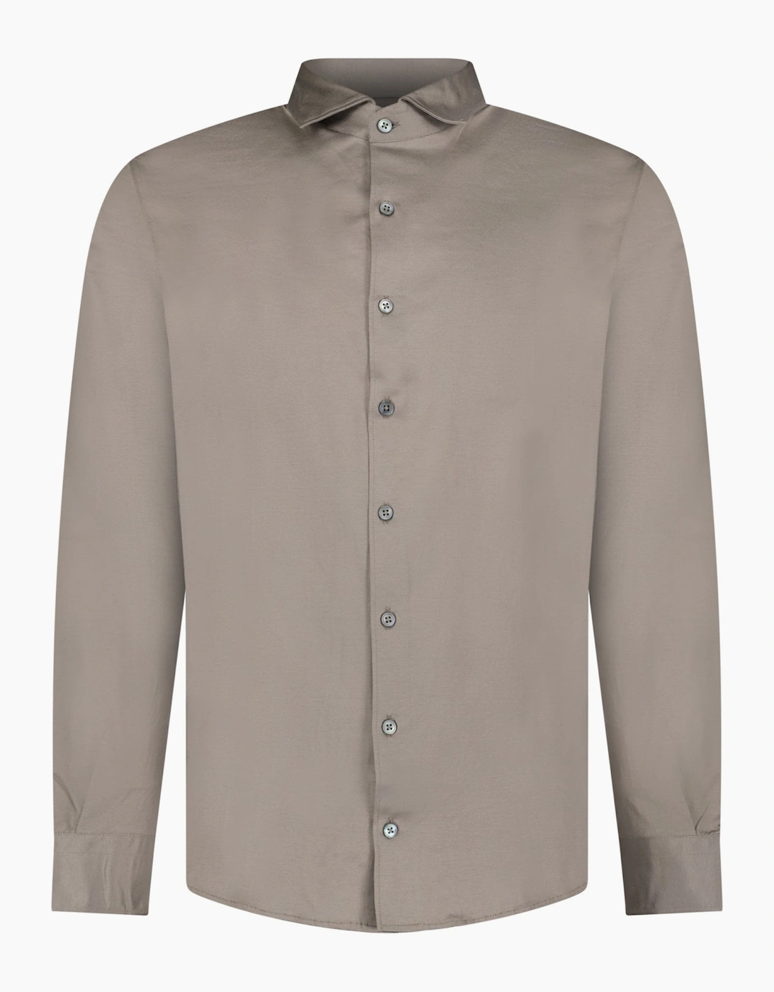 Gran Sasso Mercerized Cotton Jersey Shirt in Grey