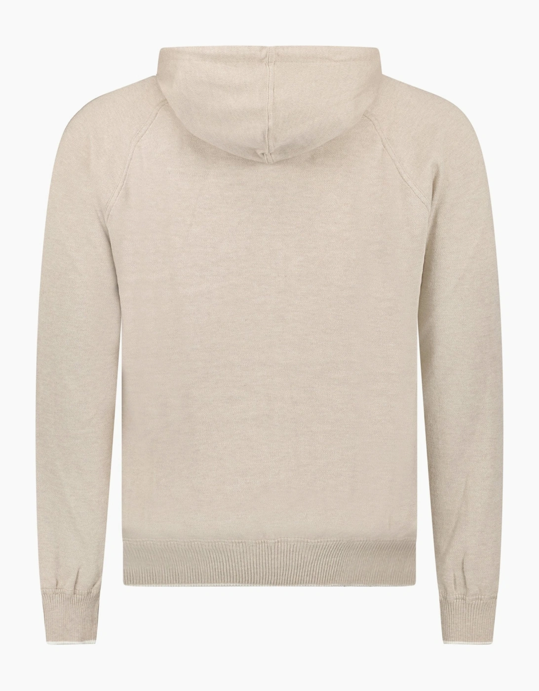 Gran Sasso Cotton-Cashmere Zip Hoodie in Beige