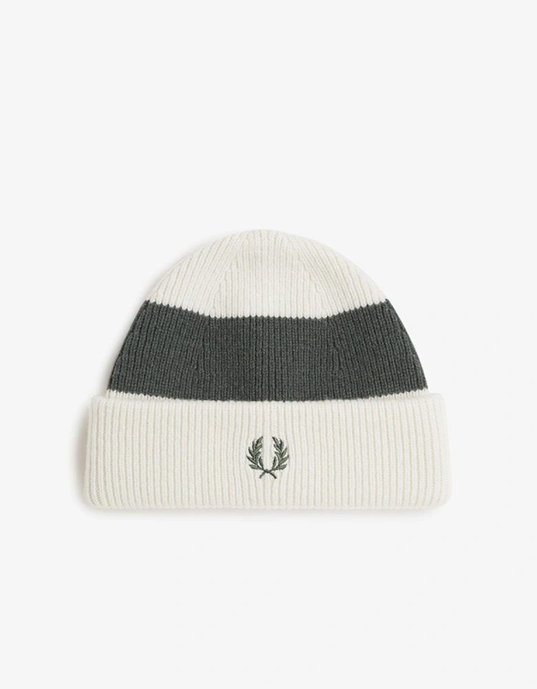 Fred Perry Bold Stripe Ribbed Beanie