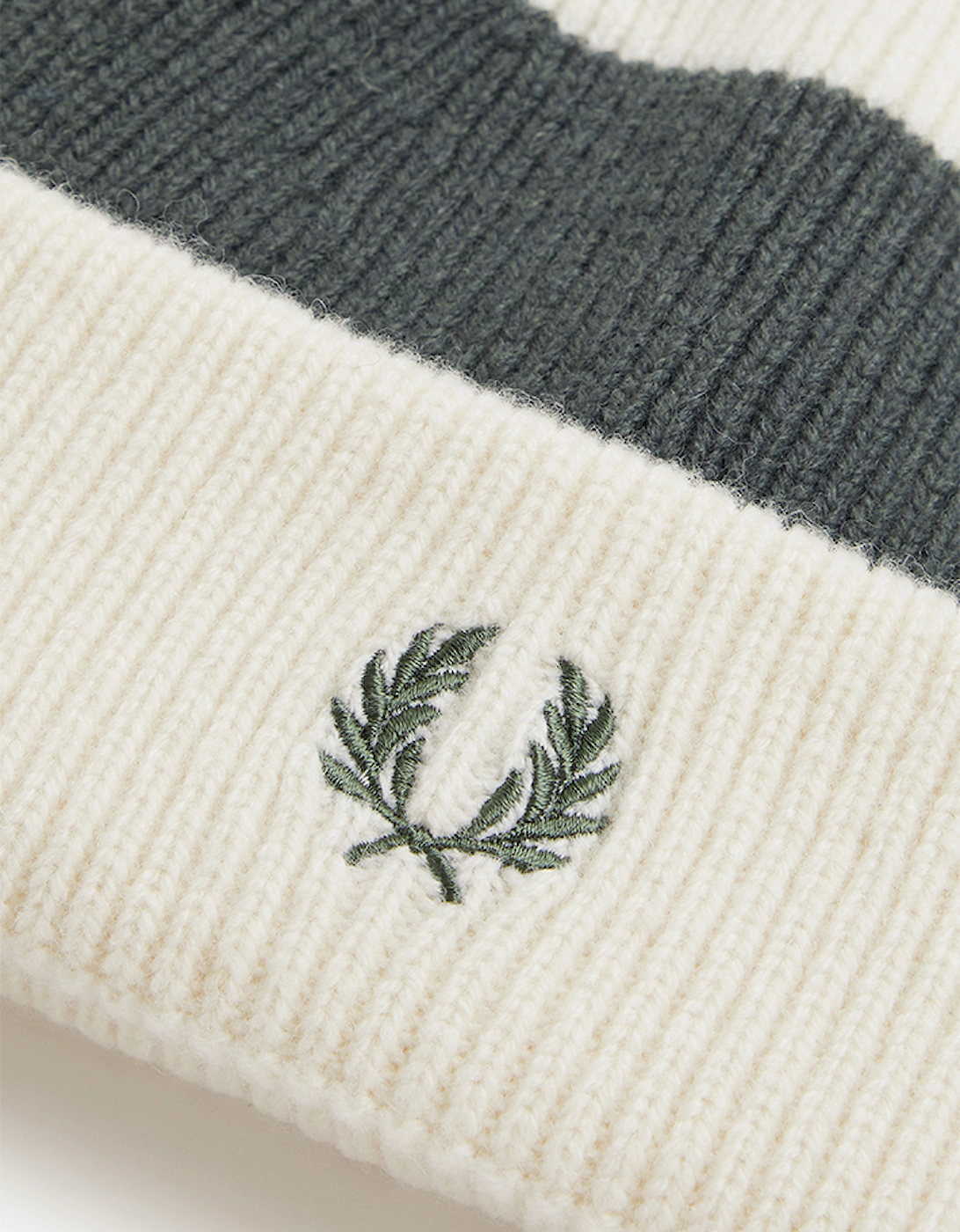 Fred Perry Bold Stripe Ribbed Beanie
