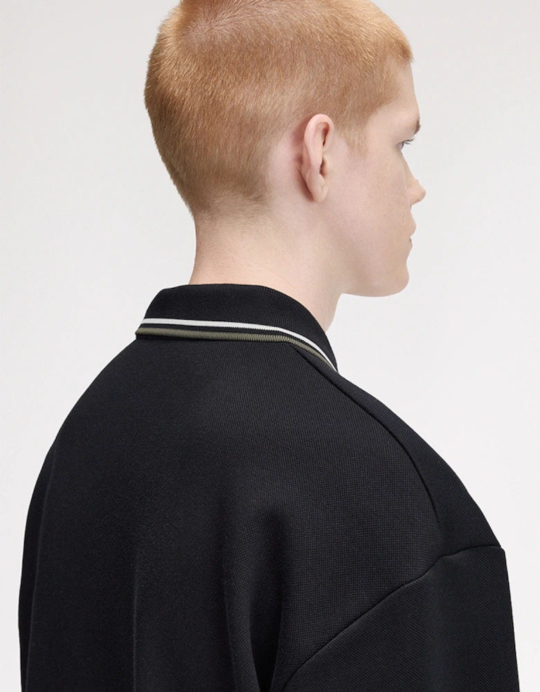 Fred Perry Tipped Collared Sweatshirt