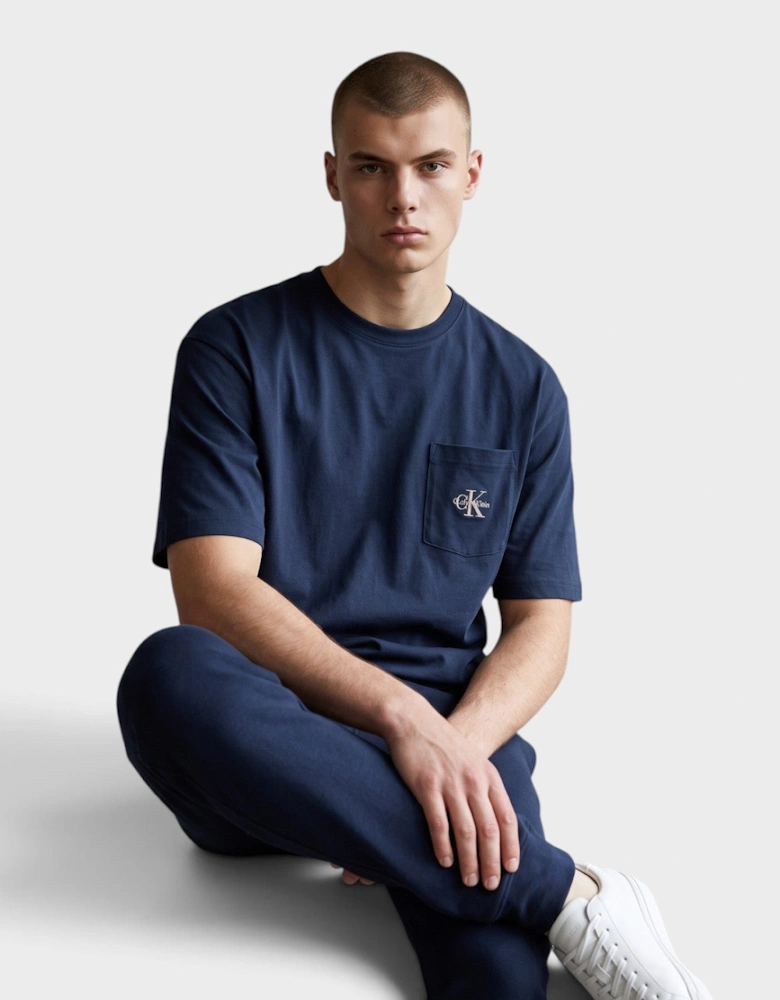 Monogram S/S Crew T-shirt Enchanted Blue