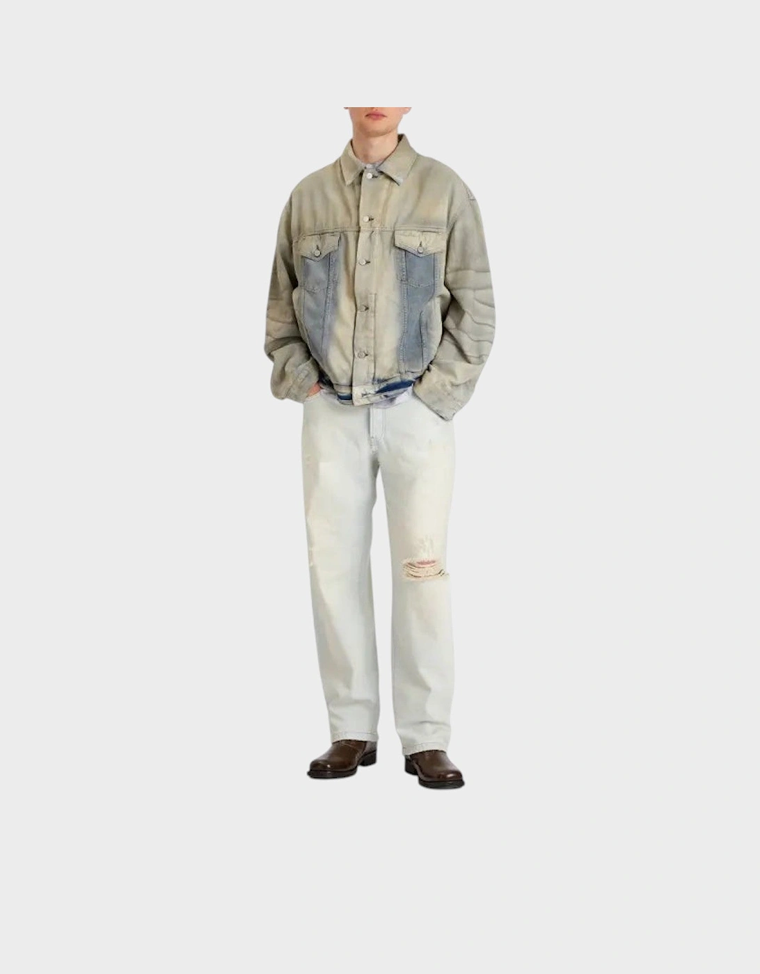 Robert U Carver Denim Jacket Light Blue