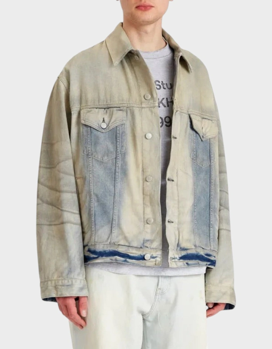 Robert U Carver Denim Jacket Light Blue