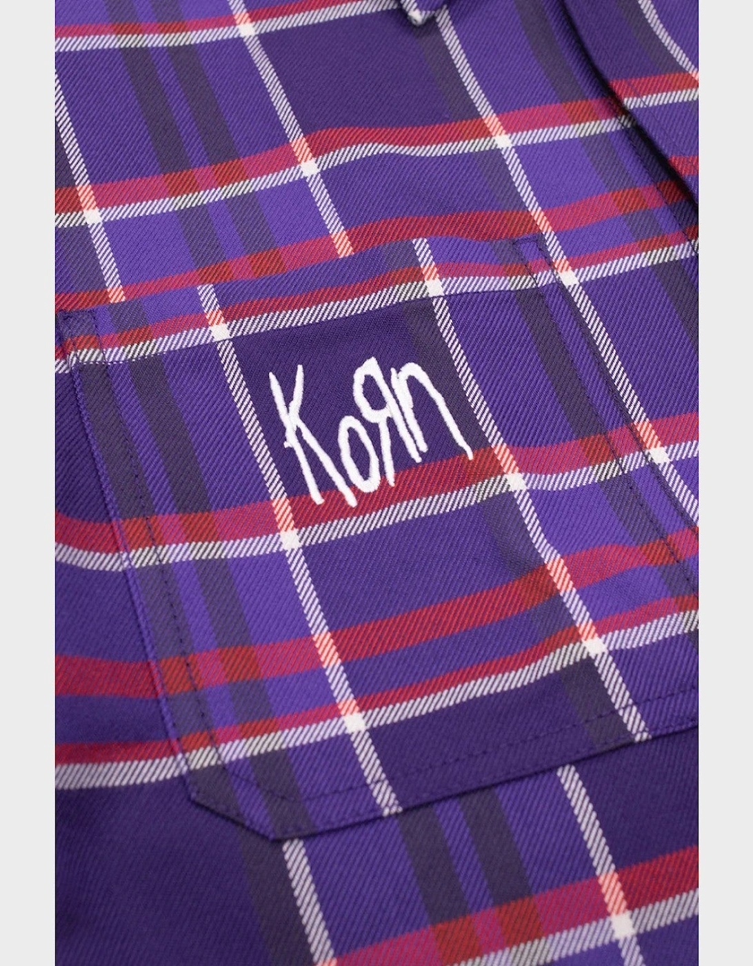 Korn Checked Overshirt Multi Blue