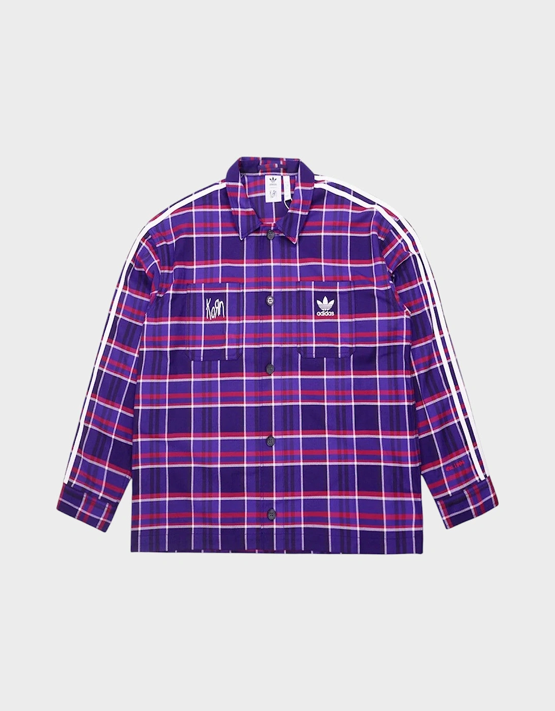 Korn Checked Overshirt Multi Blue